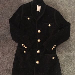 Vertigo Paris Black Tweed Jacket